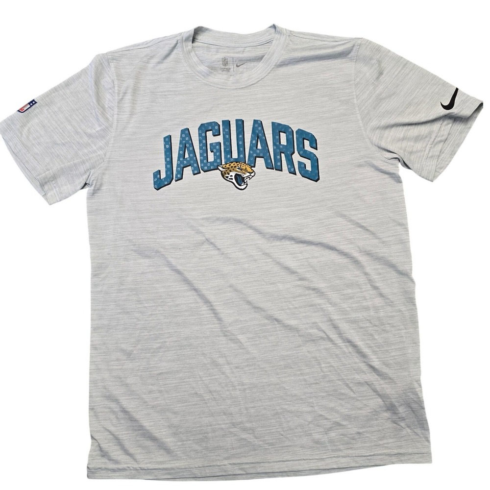 Nike Jacksonville Jaguars Dri-Fit Shirt Mens Medium NFL On Field Gray